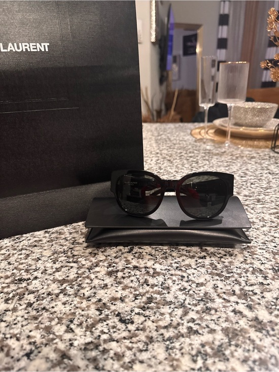 Saint Laurent Black SLM19 Wayfarer Sunglasses main image 7